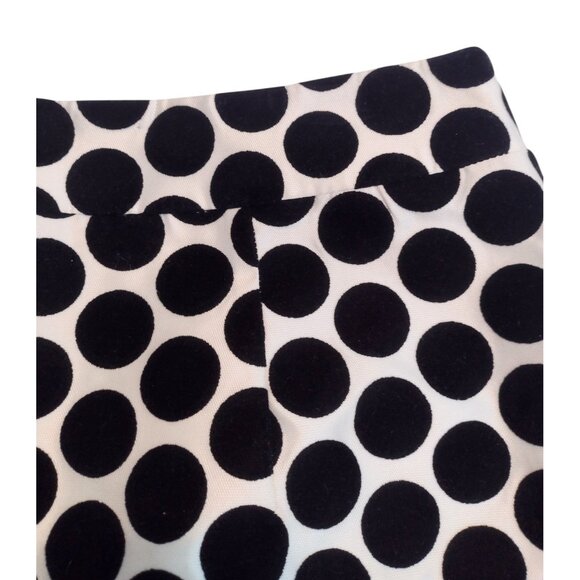 Per Se Silk Velvet Pencil Skirt Size 12 Polka Dot Career Party Lined - Picture 5 of 7